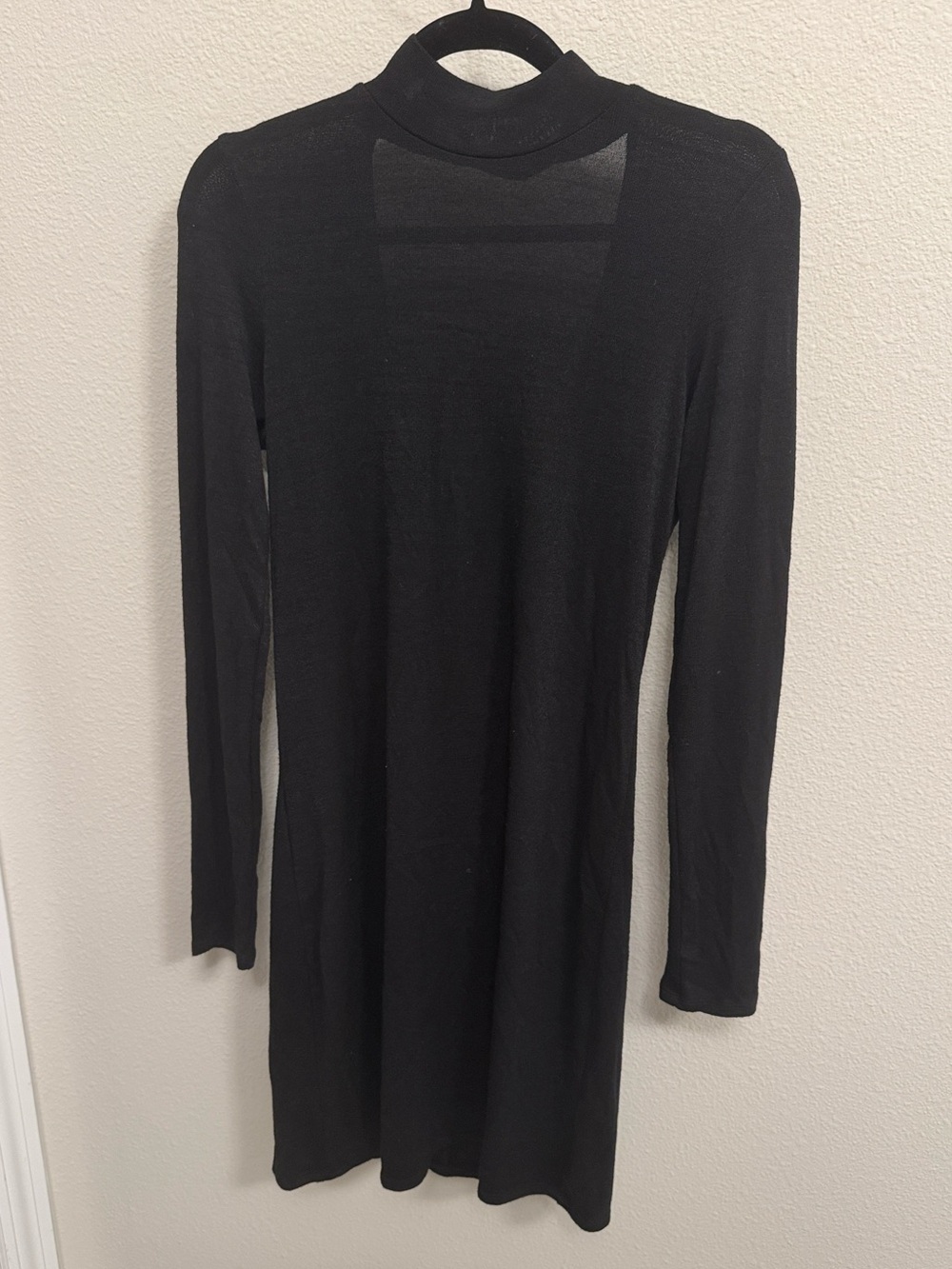 Aritzia Wilfred Moulton black mockneck dress